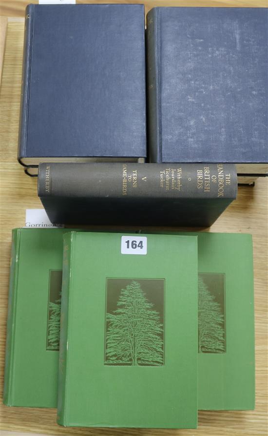The handbook of British Birds, 5 vols - Bean, W.J. - Trees and shrubs Hardy in the British Isles, 3 vols (8)